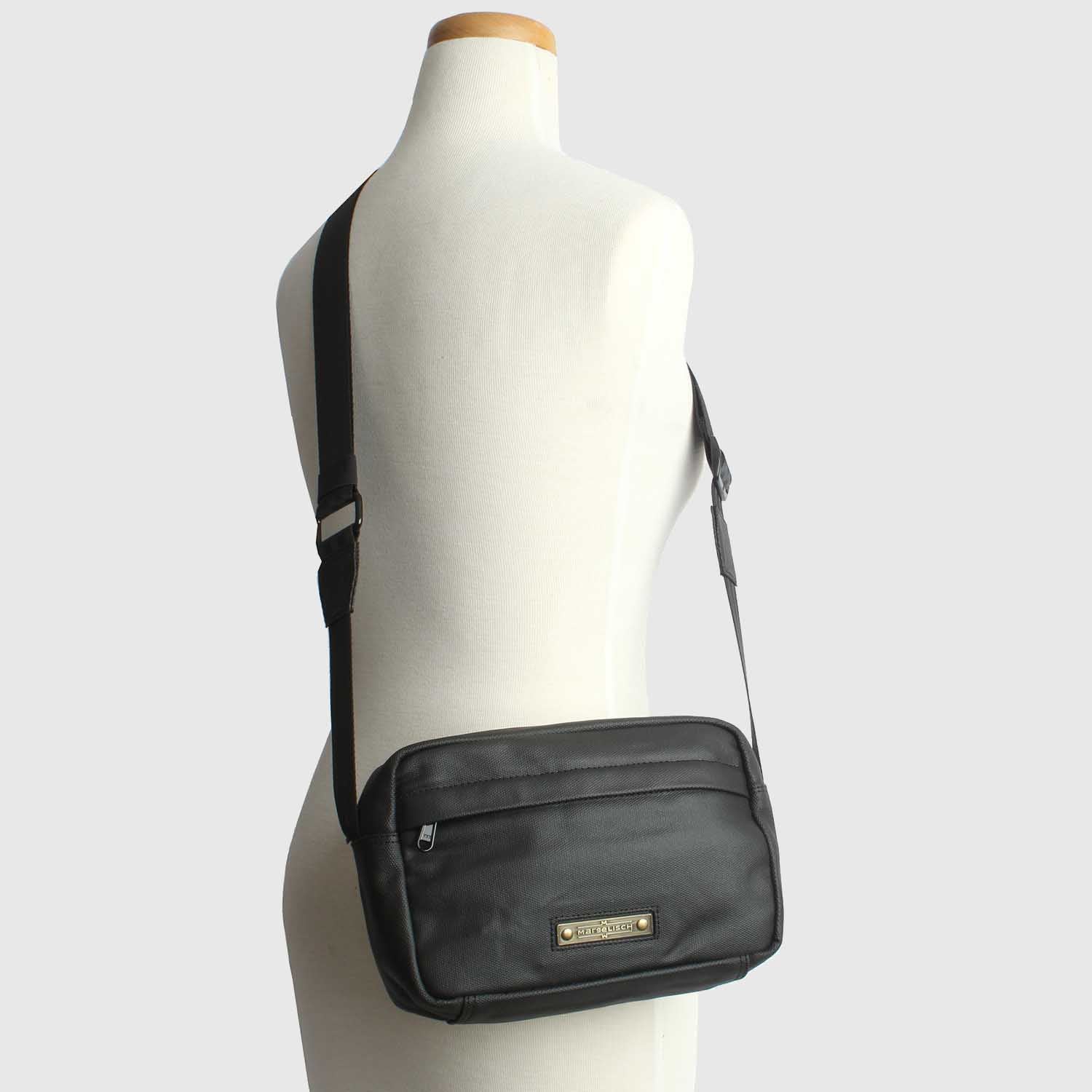 ☆MUCENT☆ Croa One Buckle Leather Shoulder Bag Unisex Retro Men's Genuine Leather One-shoulder Bag Head Layer
